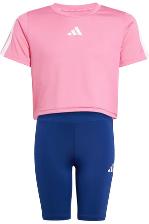 adidas TRAIN ESSENTIALS 3 STRIPES Trainingsanzug Mädchen
