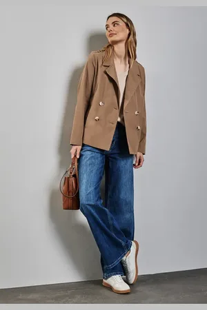 Street one Doppelreihiger Trenchcoat