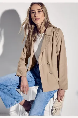 Street one Doppelreihiger Trenchcoat