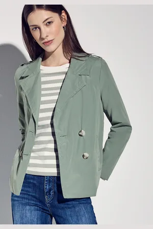 Street one Trenchcoat, doppelreihig und mit Reverskragen