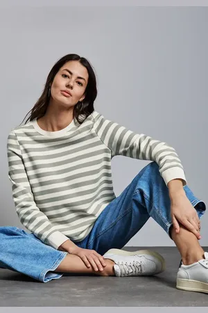 Street one Damen Gestreifter Sweater in , Gr: 38