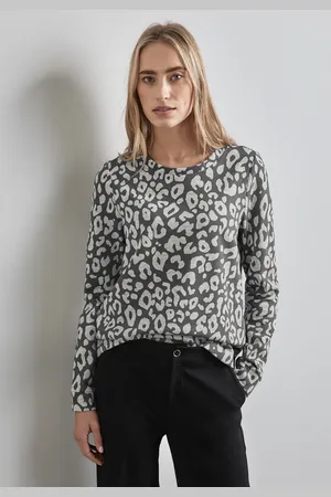 Street one Sweatshirt mit Leo-Muster