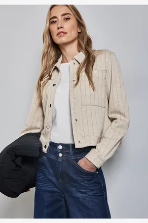 Street one Damen Gestreifte Jacke in , Gr: 42