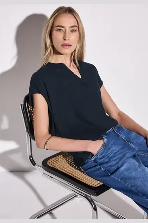 Street one Bluse in Unifarbe