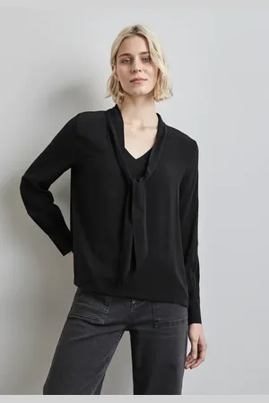 Street one Damen Bluse mit Schleife in , Gr: 34