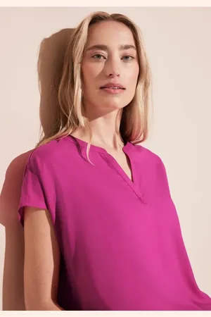Street one Damen Blusenshirt in Unifarbe in , Gr: 34