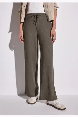 Street one Damen Wide Leg Hose mit Struktur in , Gr: 32