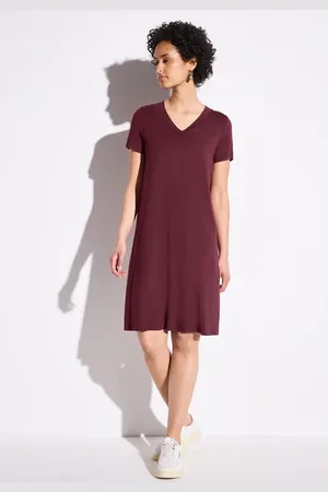Street one Damen Jersey-Kleid in Unifarbe in , Gr: 34