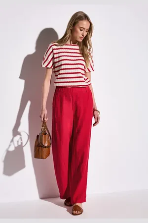 Street one Damen Wide Leg Leinenhose in , Gr: 36