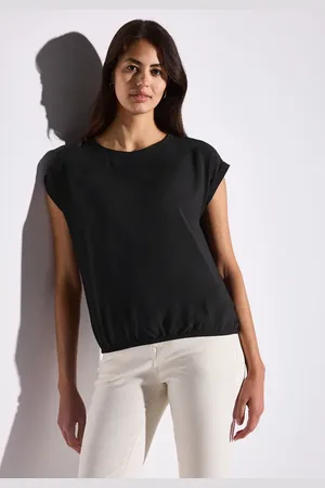 Street one Damen Bluse mit elastischem Saum in , Gr: 34