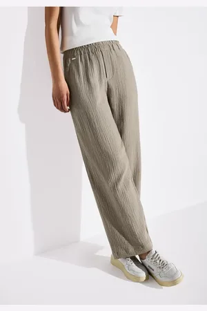 Street one Wide Leg Musselin Hose