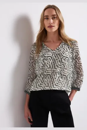 Street one Chiffon-Tunika mit Raffung