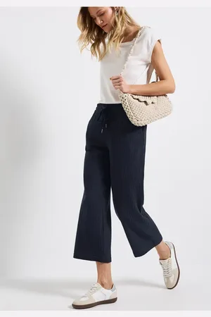 Street one Damen Musselin Wide Leg Hose in , Gr: 32