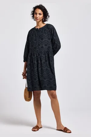 Street one Kleid mit Lochstickerei