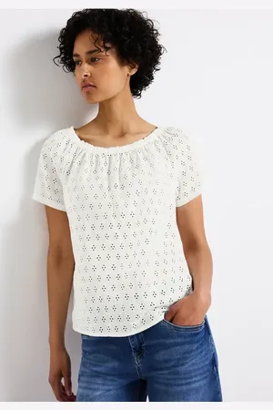 Street one Damen Bluse mit Lochstickerei in , Gr: 34