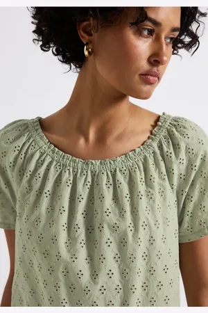 Street one Bluse mit Lochstickerei