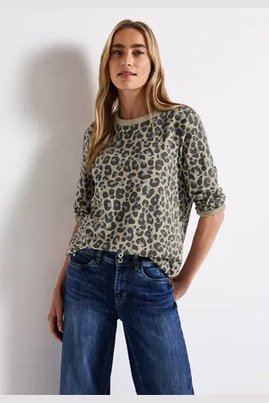 Street one Sweatshirt mit Leo-Muster
