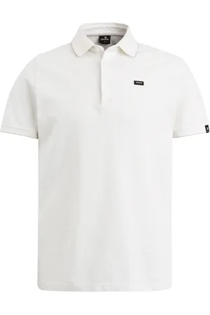 Vanguard Knitted Poloshirt Ecru Weiß Größe M