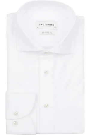 Profuomo Hadleighs Royal Twill Hemd No6 White Größe 37