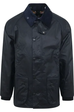 Barbour Klassische Bedale Wachsjacke Blau Größe 50