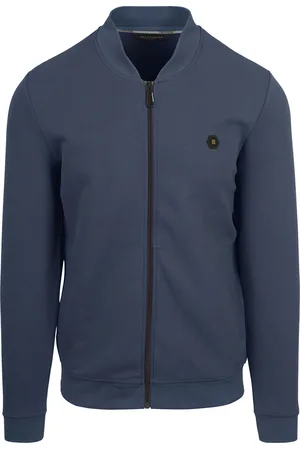 No Excess Strickjacke Navy Blau Größe S