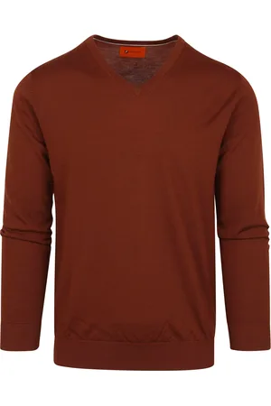 Suitable Pullover V-Neck Merino Brique Größe M