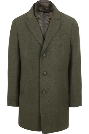 Suitable Coat Wolle Twill Dunkelgrün Größe 48
