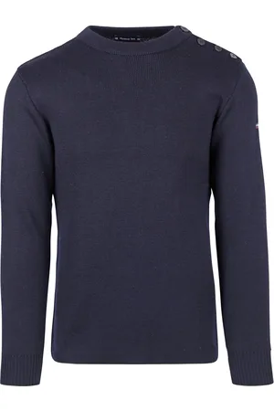 Armor.lux Fouesnant Pullover Wolle Navy Dunkelblau Größe L