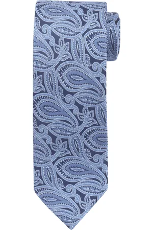 Suitable Krawatte Seide Paisley Dunkelblau