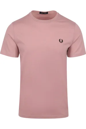 Fred Perry T-Shirt Altrosa Größe M