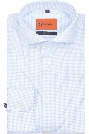Suitable Shirt Stripe Light Blue Non Iron Blau Größe 39