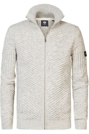 Petrol Industries Kabelstrickjacke Nunam Greige Größe L