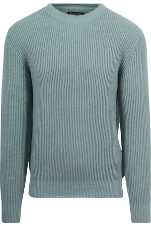 Marc O’ Polo Pullover Wool Blend Stahlblau Grün Größe M