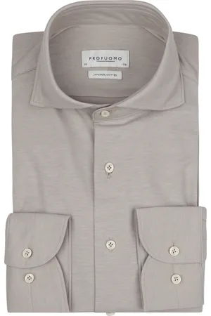 Profuomo Japanese Knitted Hemd Melange Größe 38