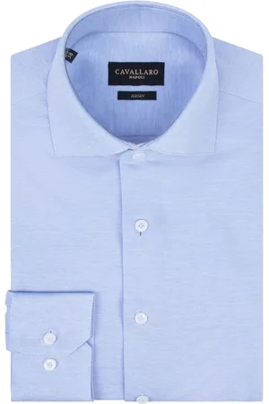 cavallaro Cavallaro Piqué Hemd Blau Größe 39