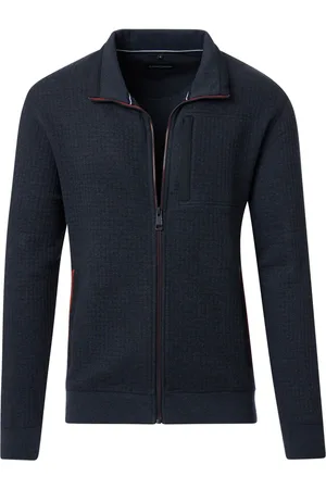 Casa Moda Strickjacke Zip Navy Dunkelblau Größe M