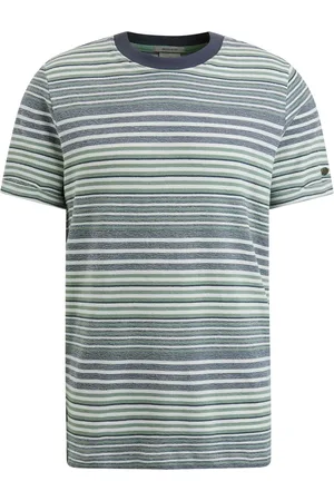 Cast Iron T-shirt Streifen Grün Größe M