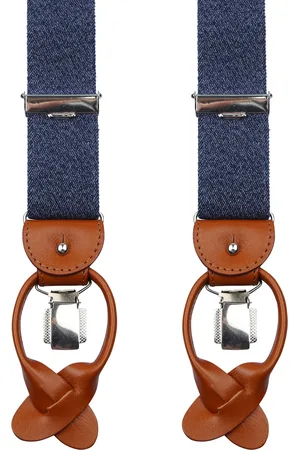 Profuomo Hosenträger Navy Blau