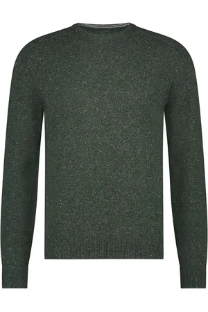 State of art Pullover Donegal Melange Dunkelgrün Größe M