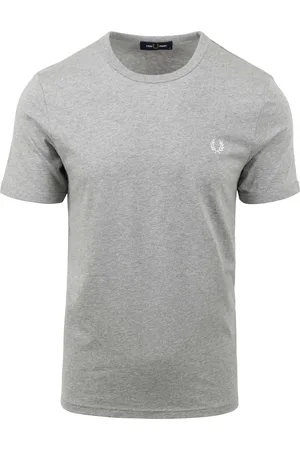 Fred Perry T-Shirt Ringer M3519 Hellgrau Größe XXL