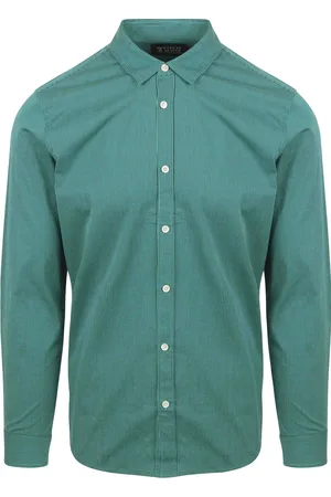 Scotch&Soda Hemd Essential Poplin Stripe Grun Grün Größe S