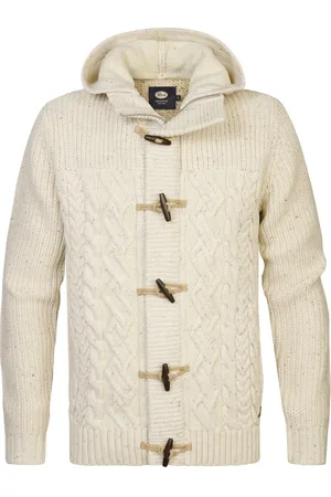 Petrol Industries Kabeljacke Portage Ecru Beige Größe L
