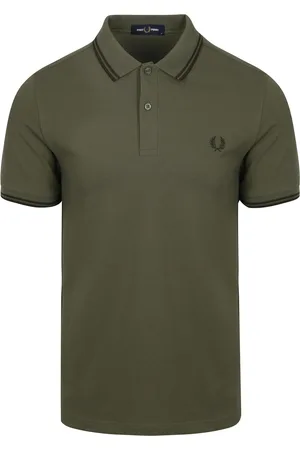 Fred Perry Polo M3600 Olivgrün W49 Grün Größe S