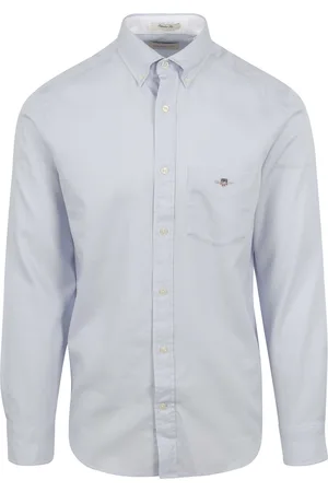 GANT Casual Hemd Honeycomb Texture Blau Größe M
