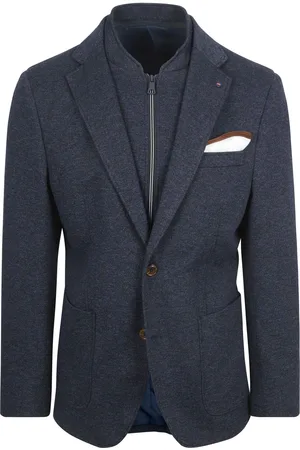 Suitable Blazer Inlay Lommer Navy Dunkelblau Größe 48
