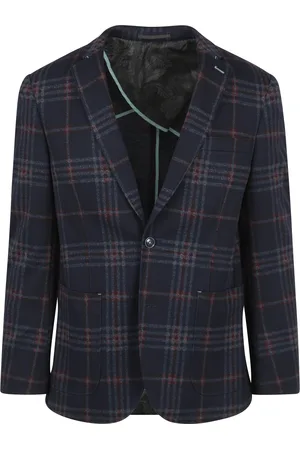 Suitable Respect Blazer Montreal Karo Flex Navy Dunkelblau Größe 48