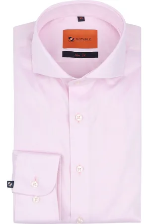 Suitable Hemd Twill Stretch Rosa Größe 39