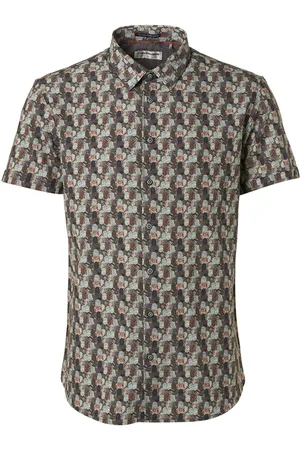 No Excess Short Sleeve Hemd Druck Größe M