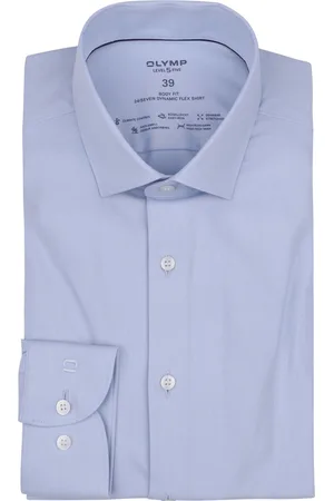 Olymp Hemd Level 5 24/Seven Blau Größe 38