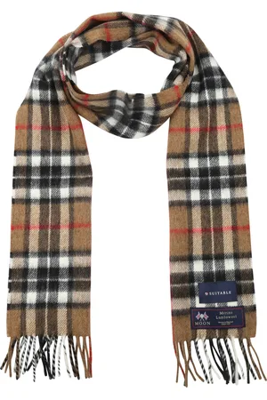 Suitable Geeigneter Herrenschal Kariert Merino Multicolour